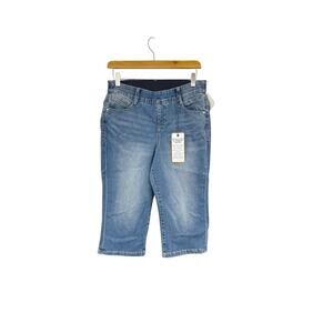 Jag Pull On Bryn Pedal Pusher Jeans Women's Size 8 Medium Wash Denim NWT